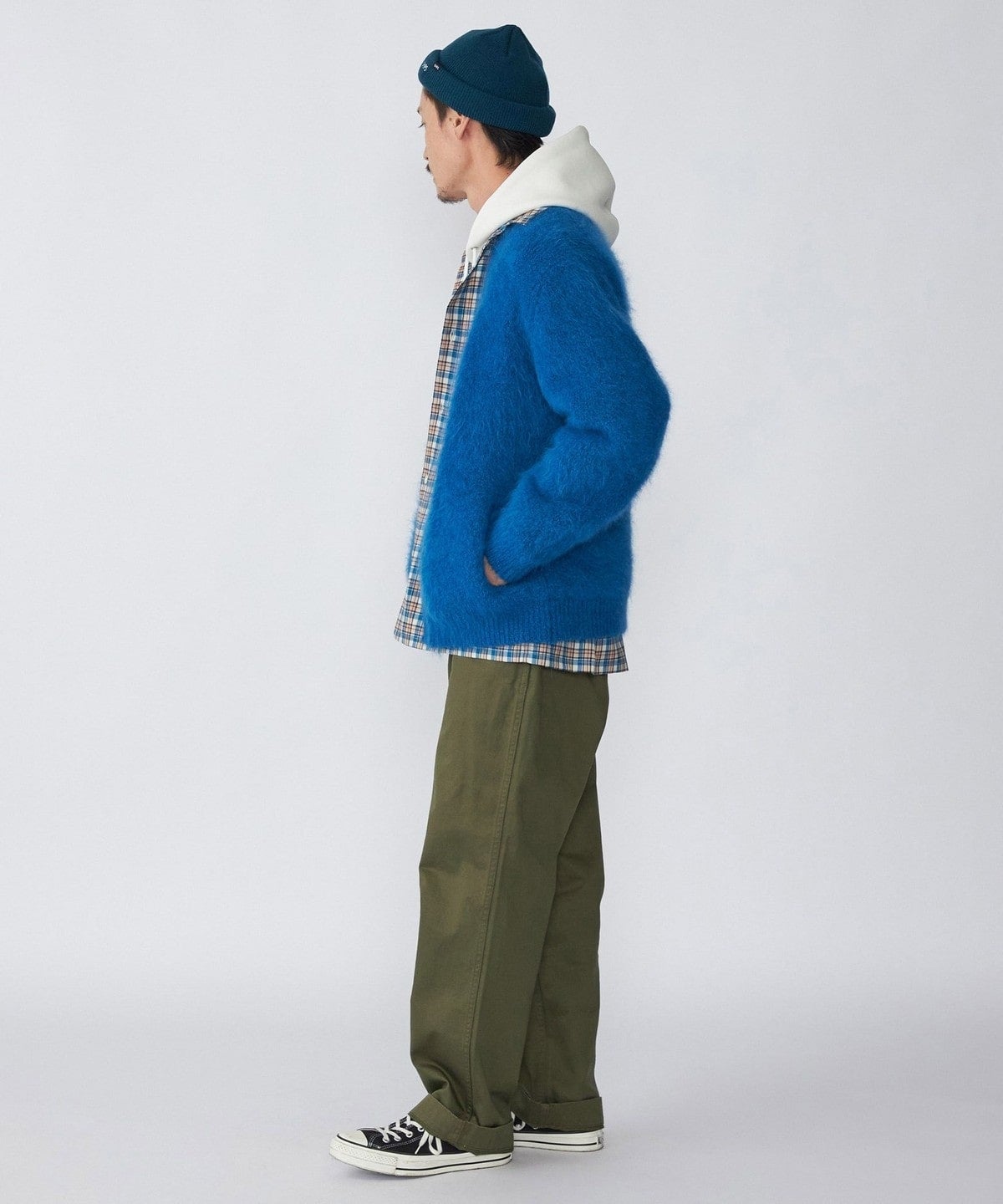 SHIPS: スリアルパカ Vネック カーディガン