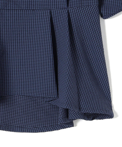 0 x ones:〈洗濯機可能〉サッカー ウエスト ペプラム ブラウス