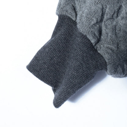 【WEB限定】〈手洗い可能〉キルティング ジャカード カーディガン