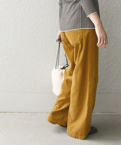SHIPS any: コーデュロイ ストレート ワイドパンツ