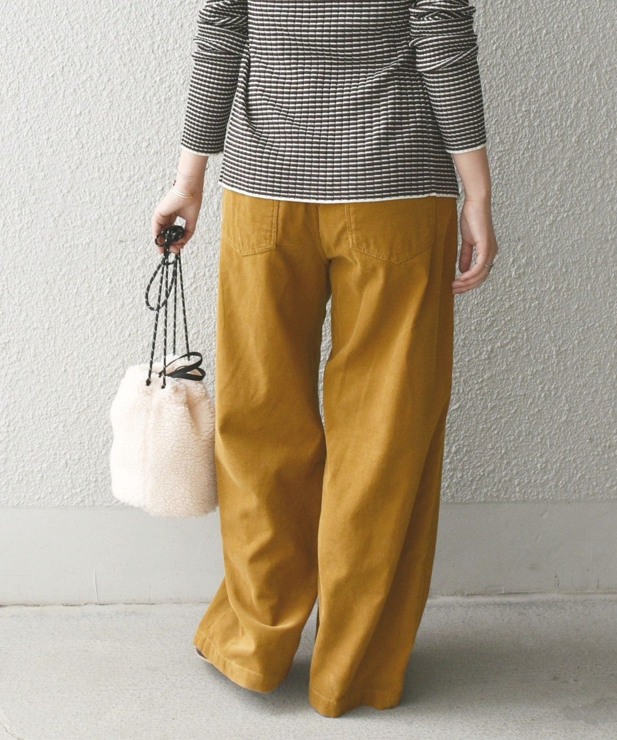 SHIPS any: コーデュロイ ストレート ワイドパンツ