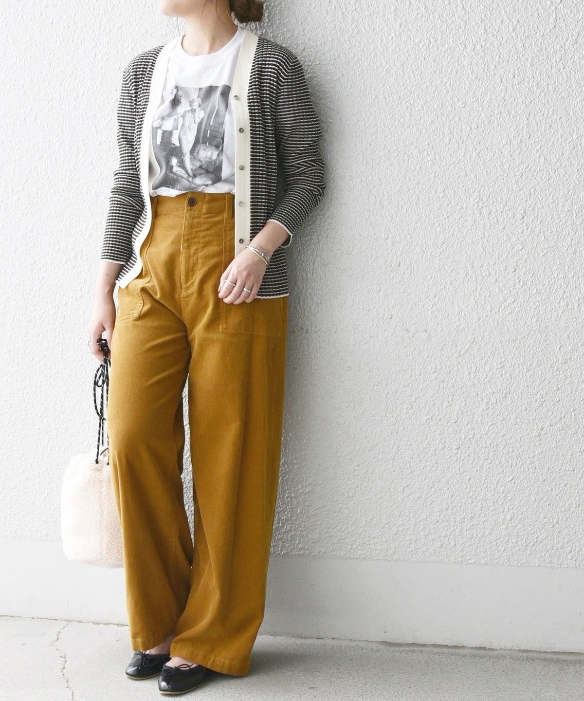 SHIPS any: コーデュロイ ストレート ワイドパンツ