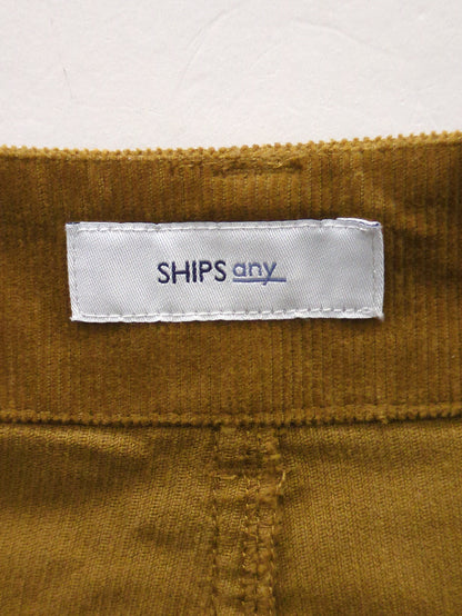 SHIPS any: コーデュロイ ストレート ワイドパンツ