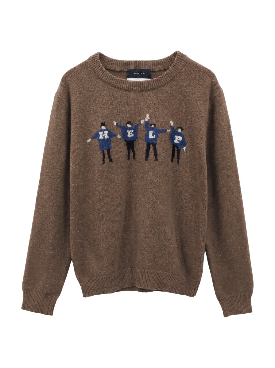 SHIPS JET BLUE:0121 BEATLES CREW KNIT