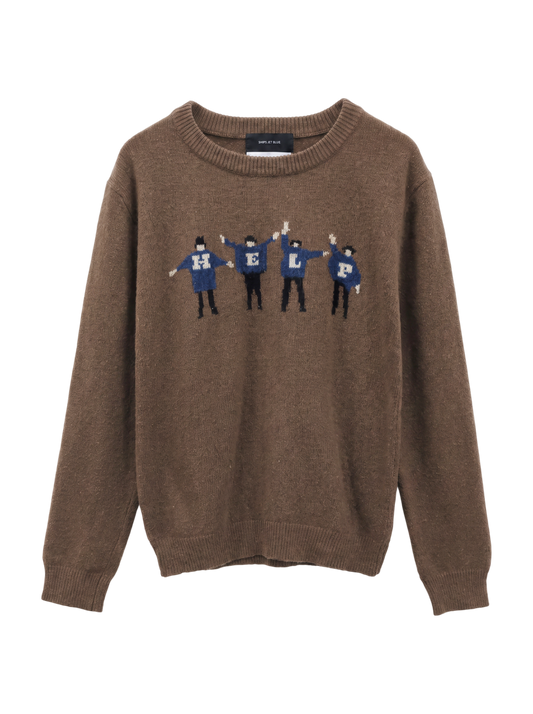 SHIPS JET BLUE:0121 BEATLES CREW KNIT