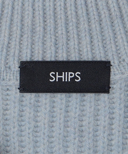 SHIPS: SOLOTEX(R) 畔編み ポロ ニット カーディガン