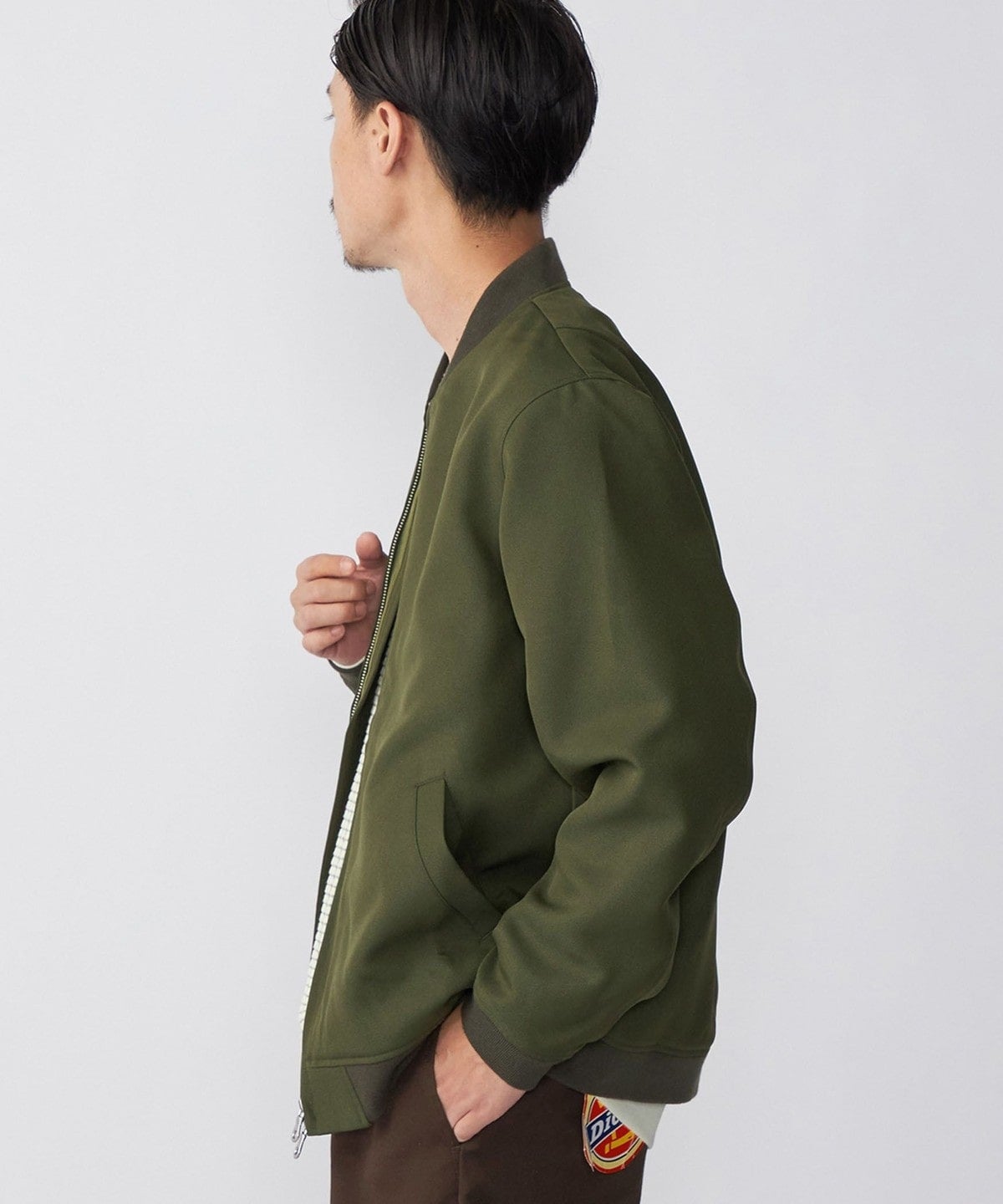 SHIPS: AERO CAPSULE(R) ギャバジン MA-1 リブ ブルゾン