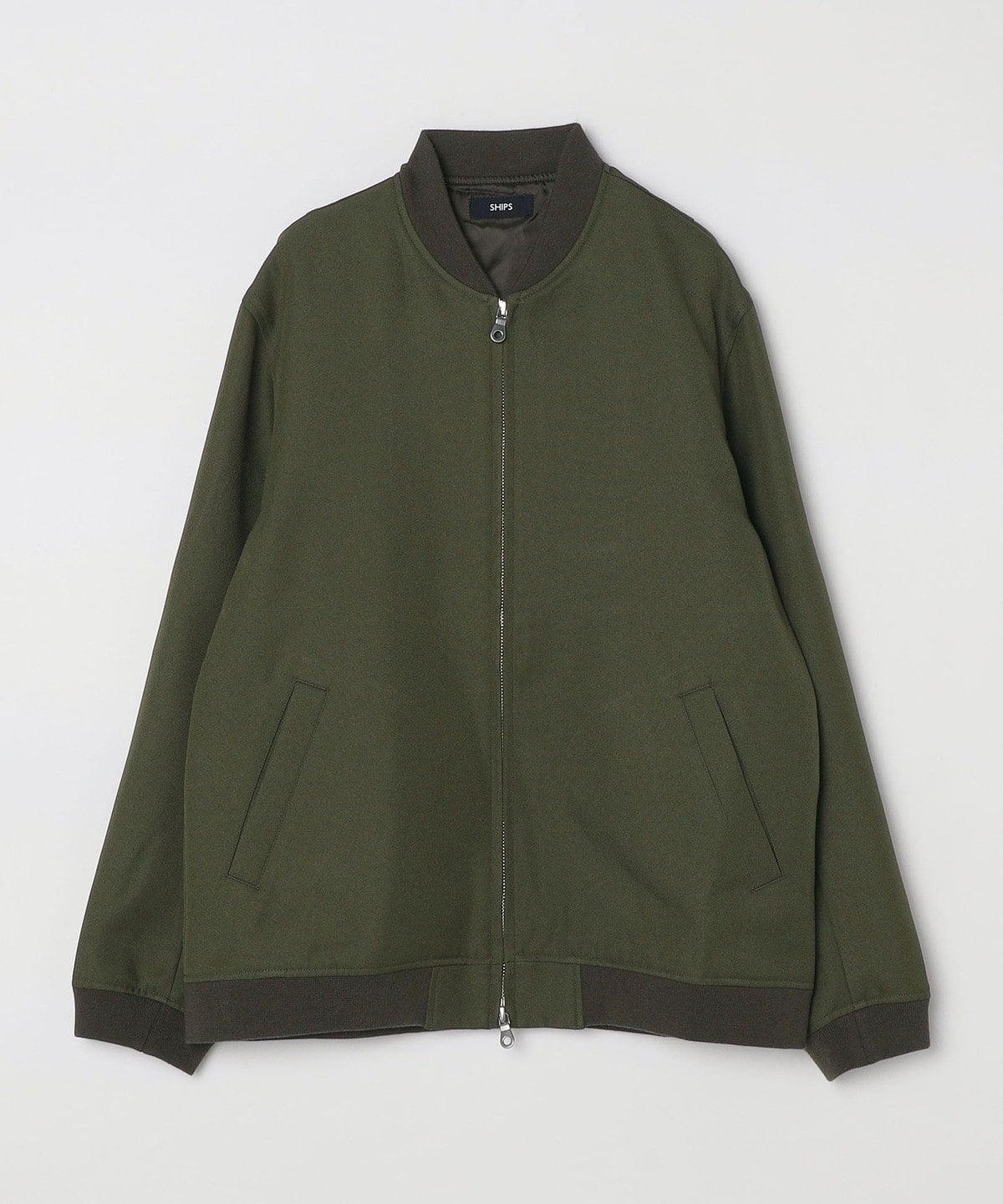 SHIPS: AERO CAPSULE(R) ギャバジン MA-1 リブ ブルゾン