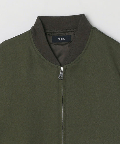 SHIPS: AERO CAPSULE(R) ギャバジン MA-1 リブ ブルゾン