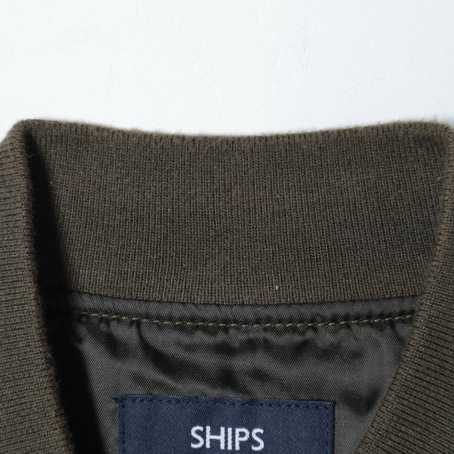 SHIPS: AERO CAPSULE(R) ギャバジン MA-1 リブ ブルゾン