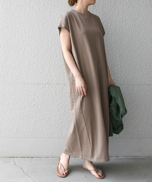 SHIPS any:ミニ裏毛コクーンワンピース