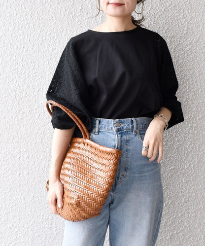 〈手洗い可能〉アイレットボリュームスリーブプルオーバー