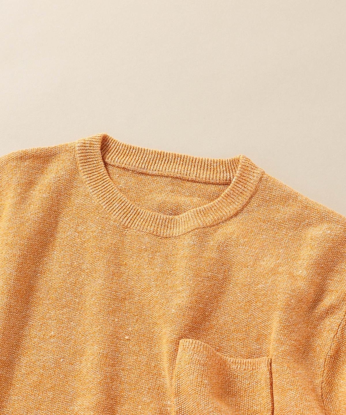 SHIPS: TEXBRID(R) LINIFICIO リネン ニット Tシャツ