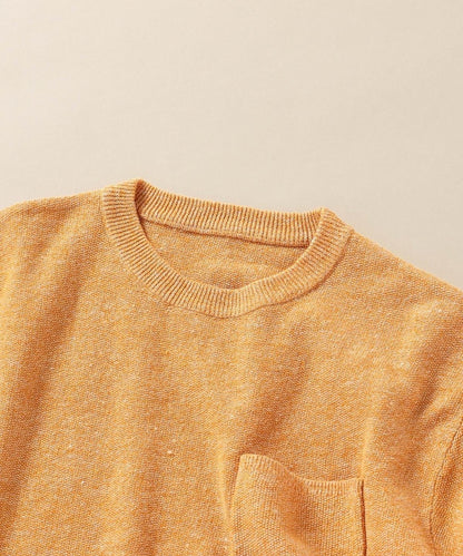 SHIPS: TEXBRID(R) LINIFICIO リネン ニット Tシャツ