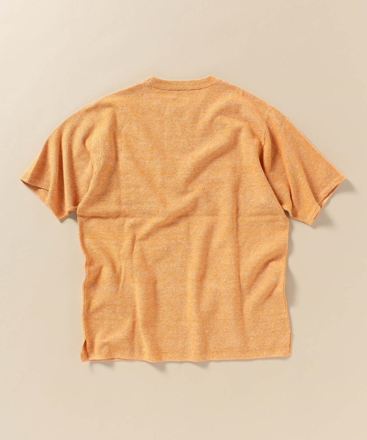 SHIPS: TEXBRID(R) LINIFICIO リネン ニット Tシャツ