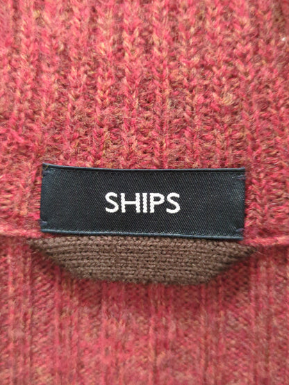 SHIPS: 9ゲージ ランダムアラン ショールカラー カーディガン