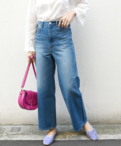 SHIPS any:〈ウォッシャブル〉ルーズ フィット デニム パンツ［SHIPS any DENIM］