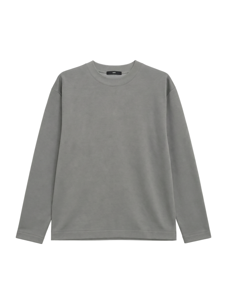 SHIPS:  ハイゲージ クルーネック ダンボールニット 長袖Tシャツ