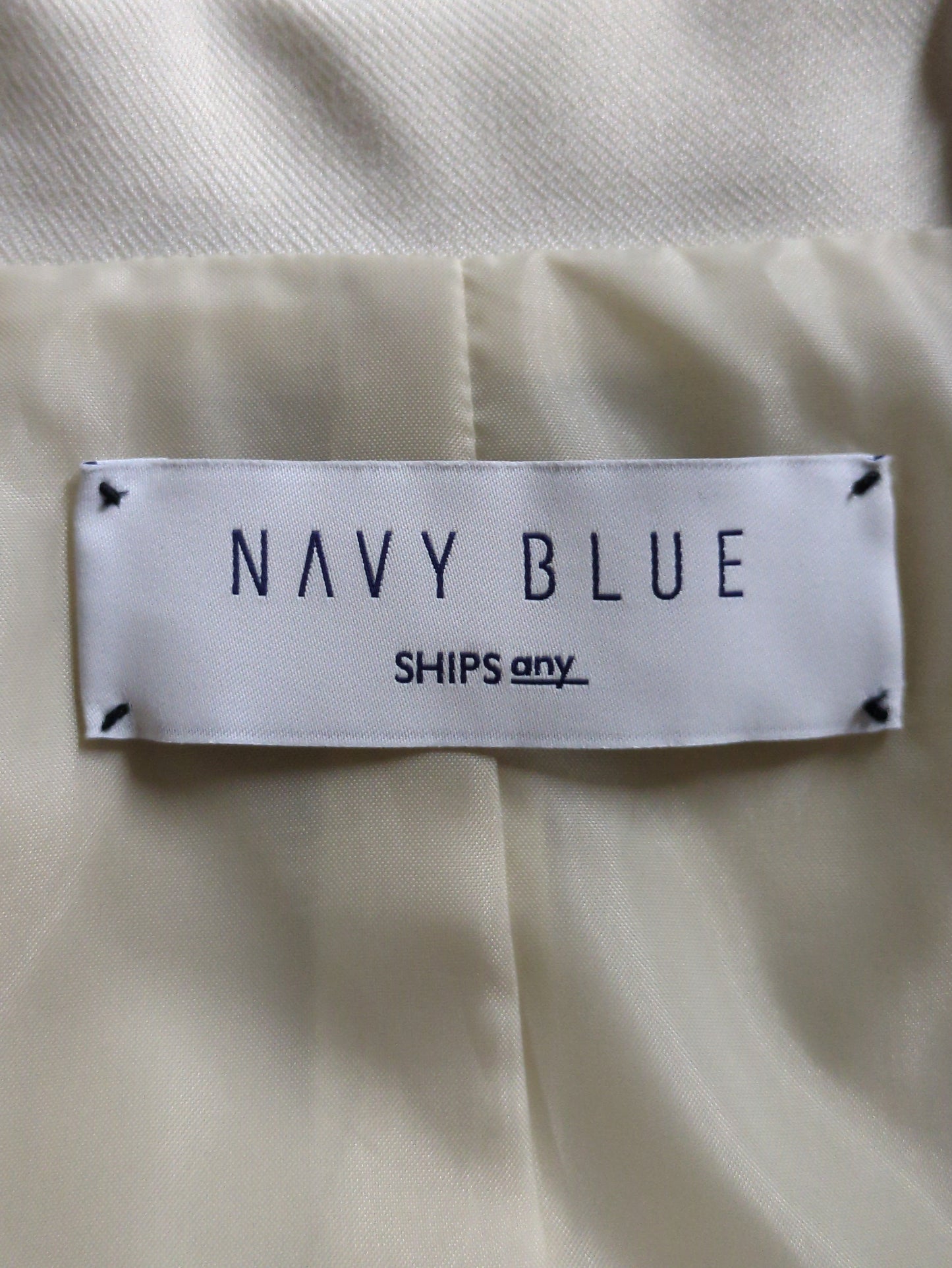 SHIPS any: ドライツイル ショールカラー Aライン コート［NAVY BLUE］