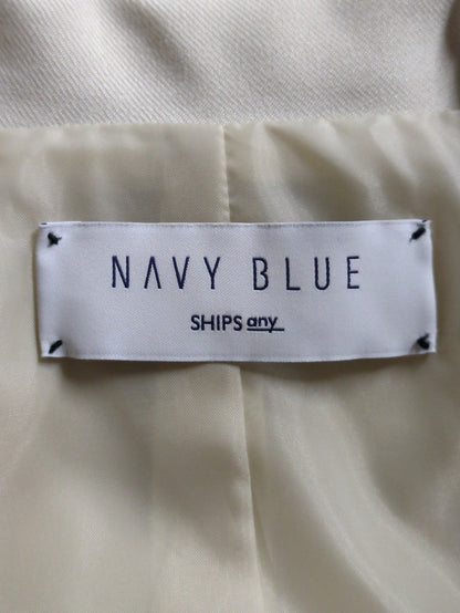 SHIPS any: ドライツイル ショールカラー Aライン コート［NAVY BLUE］