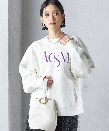 【SHIPS別注】ACASAM:〈手洗い可能〉ダメージ クルーネック スウェット