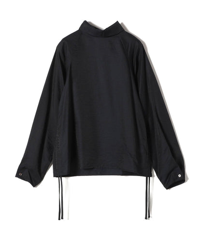 【WEB限定】〈洗濯機可能〉シアー ハイネック 2WAY ブラウス