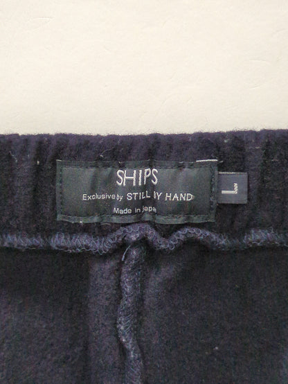SHIPS×STILL BY HAND: 別注 ウール/ジャージー テーパード イージーパンツ