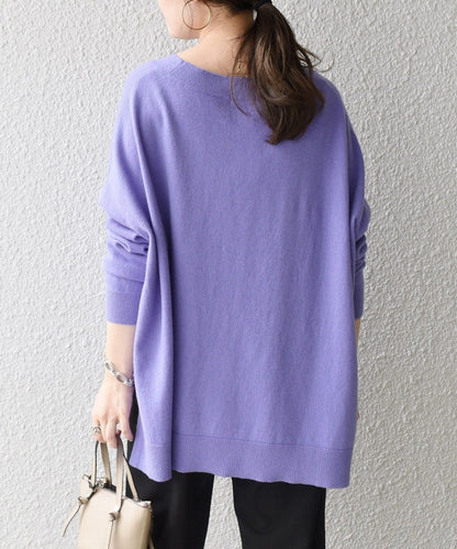 〈手洗い可能〉ケアフリーVネックプルオーバー