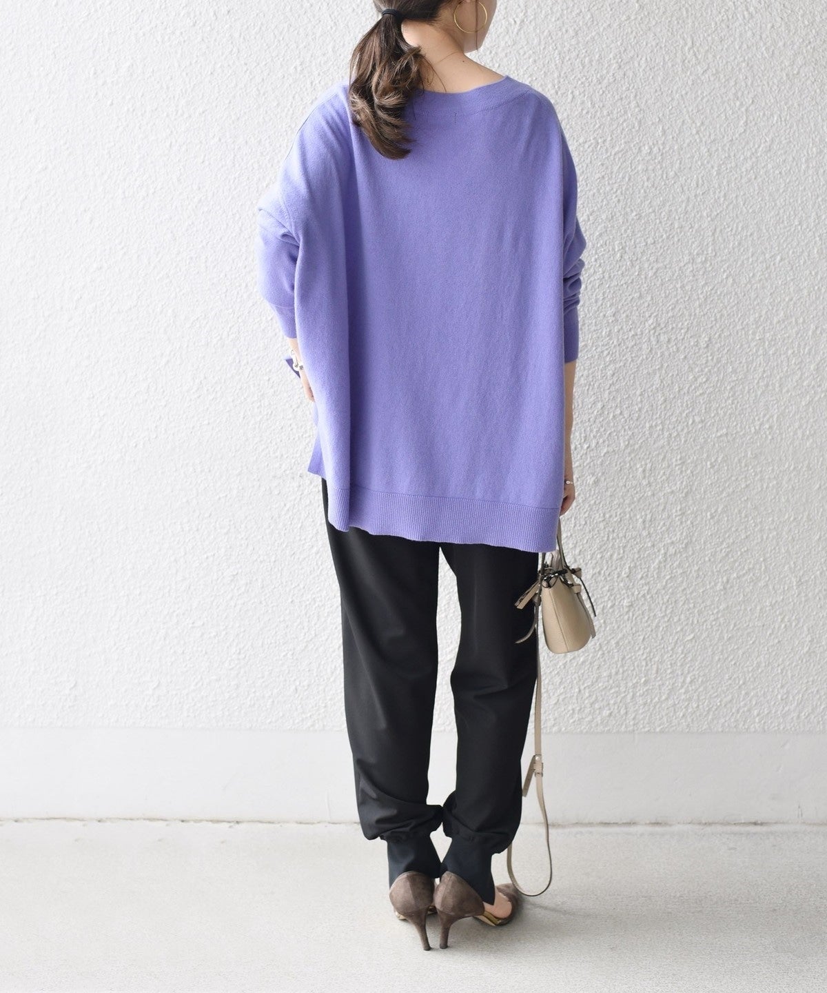 〈手洗い可能〉ケアフリーVネックプルオーバー