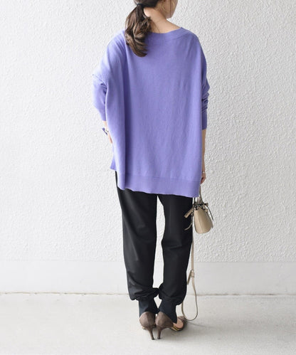 〈手洗い可能〉ケアフリーVネックプルオーバー