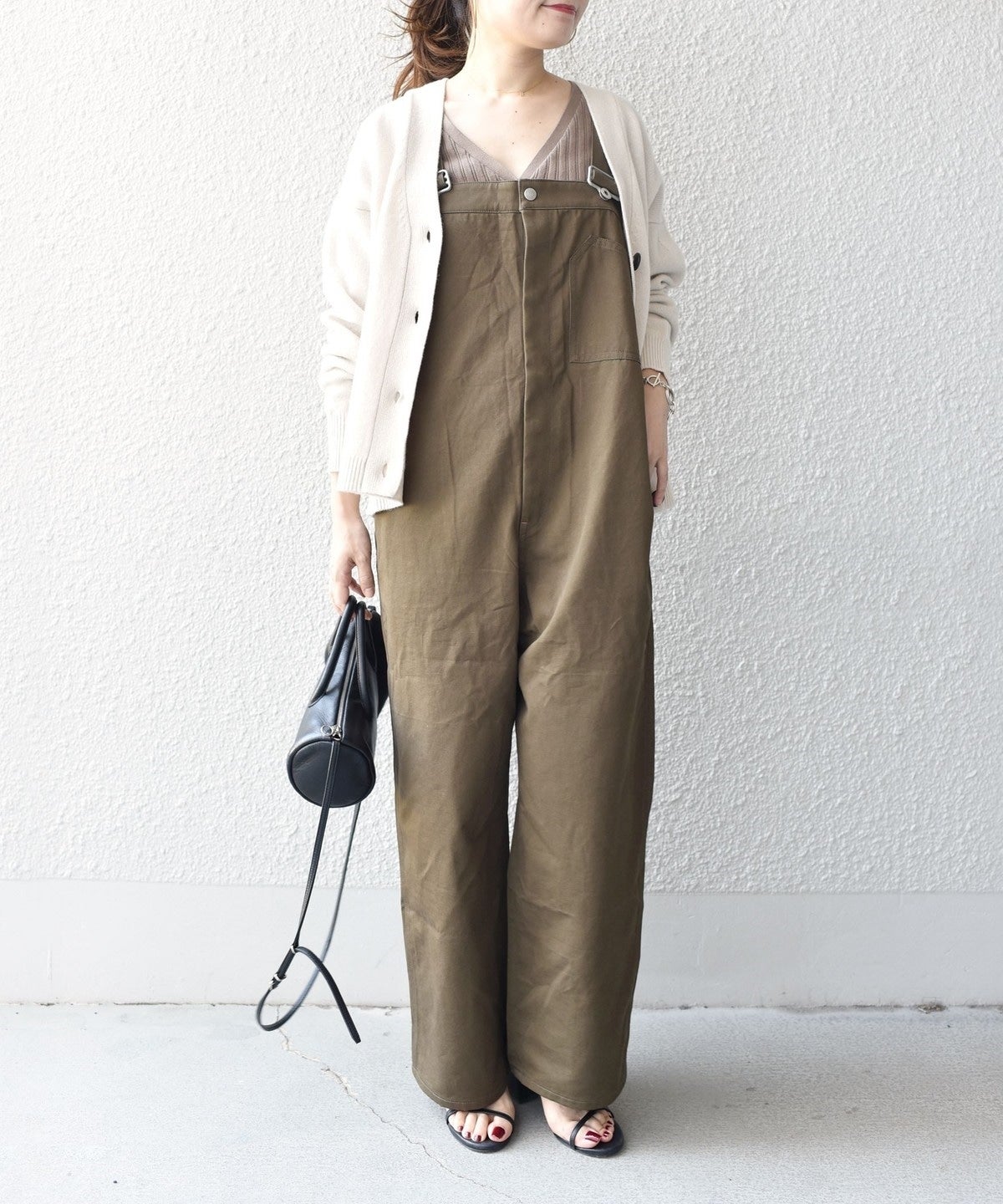 ウールカシミヤVネックカーディガン