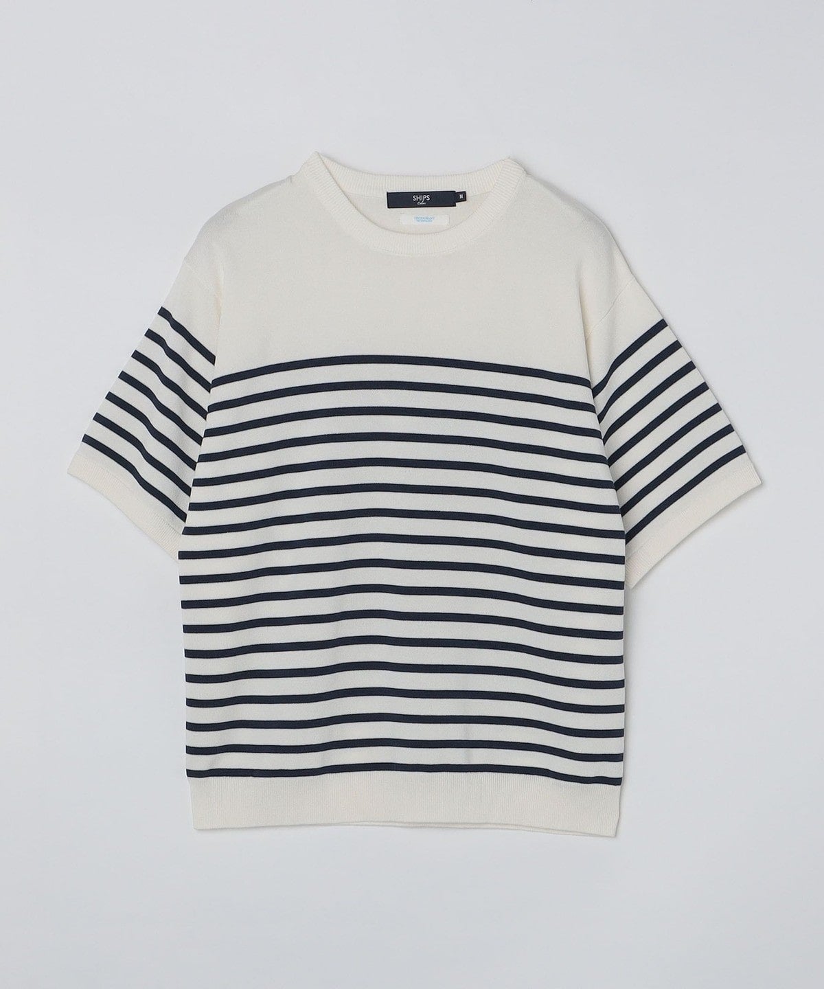 SHIPS Colors:〈手洗い可能〉12G クルーネット ニット TEE