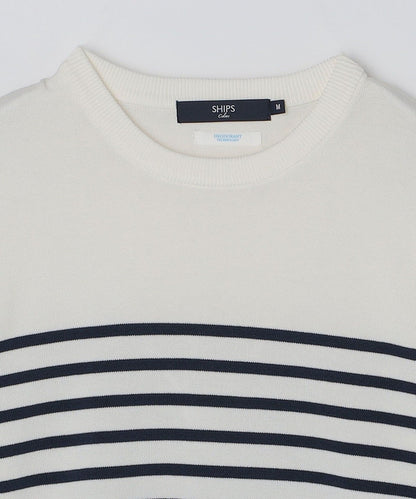 SHIPS Colors:〈手洗い可能〉12G クルーネット ニット TEE