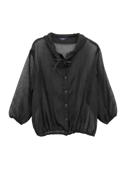 51:SHEER LNN LIKE ANORAK SHIRT