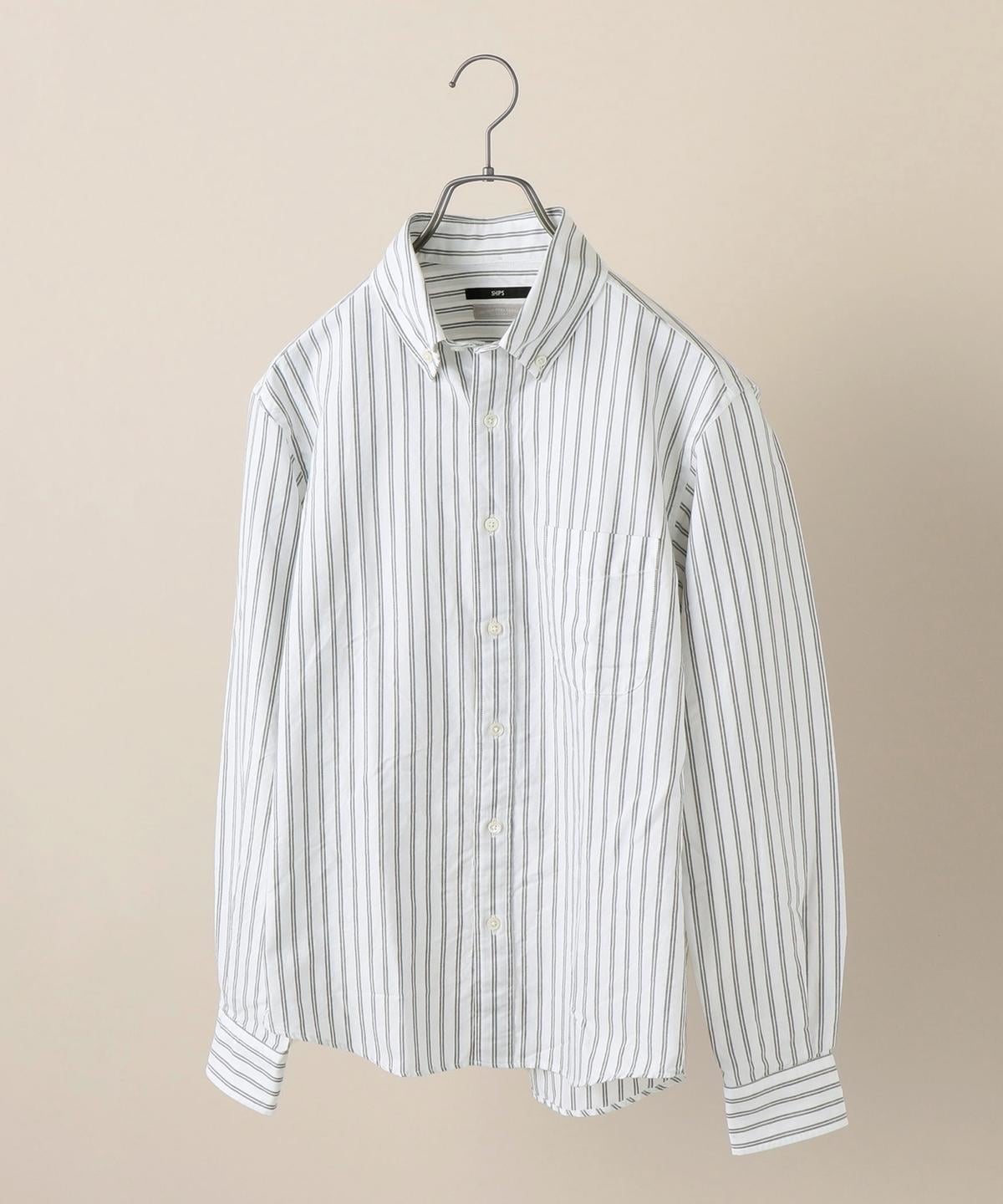SHIPS: ペルヴィアン ピマ オックスフォード ストライプ ボタンダウンシャツ