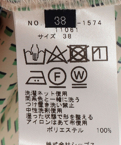 2WAYプリントショートスリーブブラウス
