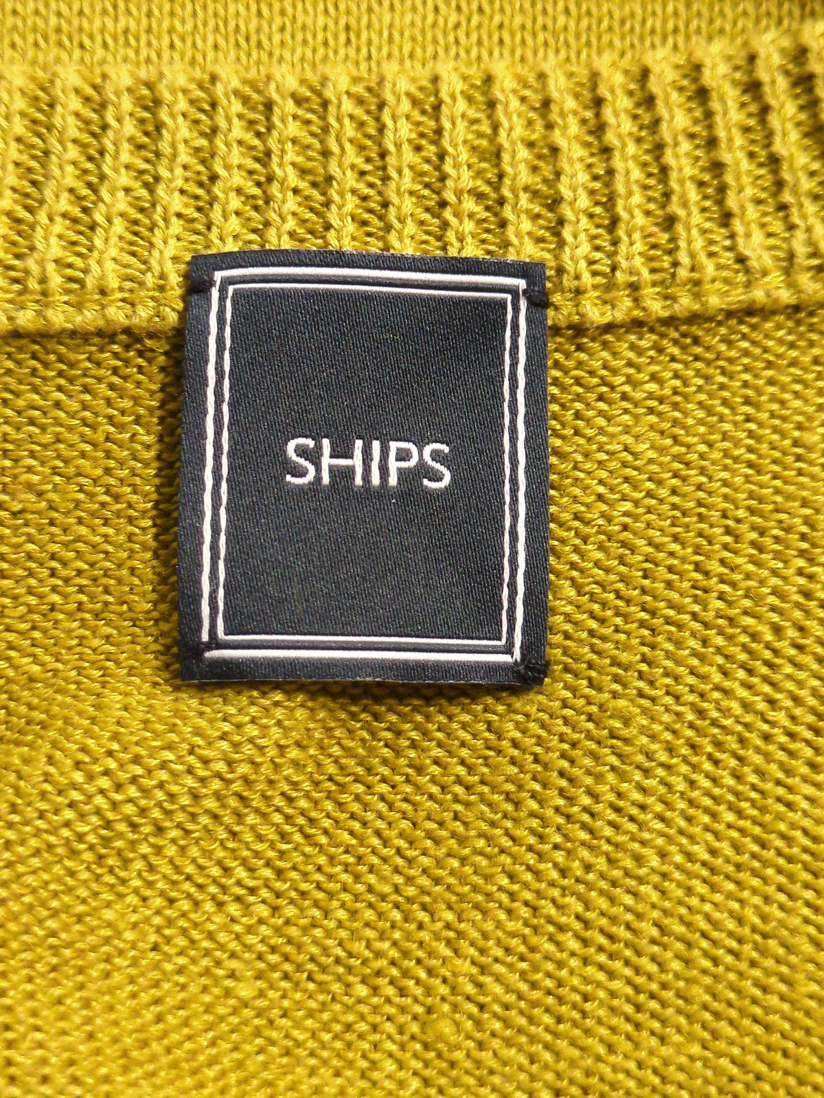 SHIPS: ラグジュアリー コットン リネン クルーネック ニット Tシャツ