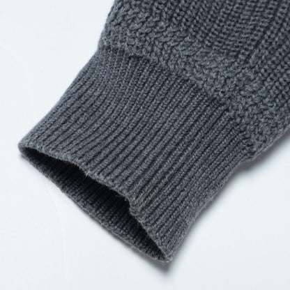 【WEB限定】SHIPS: 《洗えるニット》畦編み リラックスフィット モックネック プルオーバー