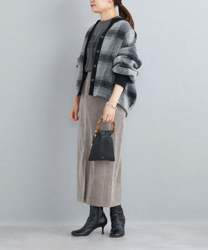 〈手洗い可能〉チェックショートカーディガン