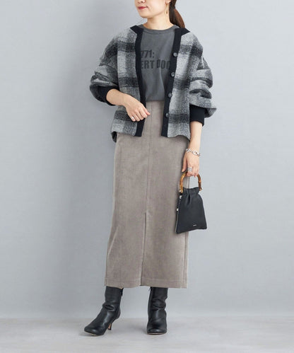 〈手洗い可能〉チェックショートカーディガン