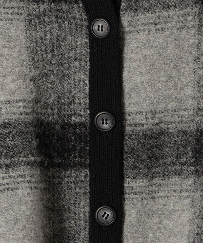 〈手洗い可能〉チェックショートカーディガン