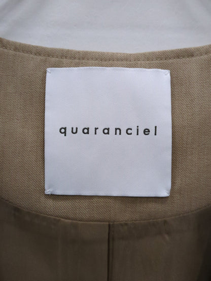 quaranciel:〈洗濯機可能〉ウーステッド フレンチスリーブ Vネック ベスト ジレ
