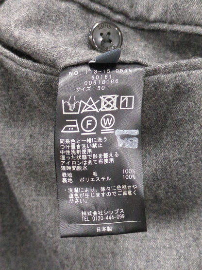 SHIPS: <手洗い可能＞ライトサキソニー ノープリーツ スラックス