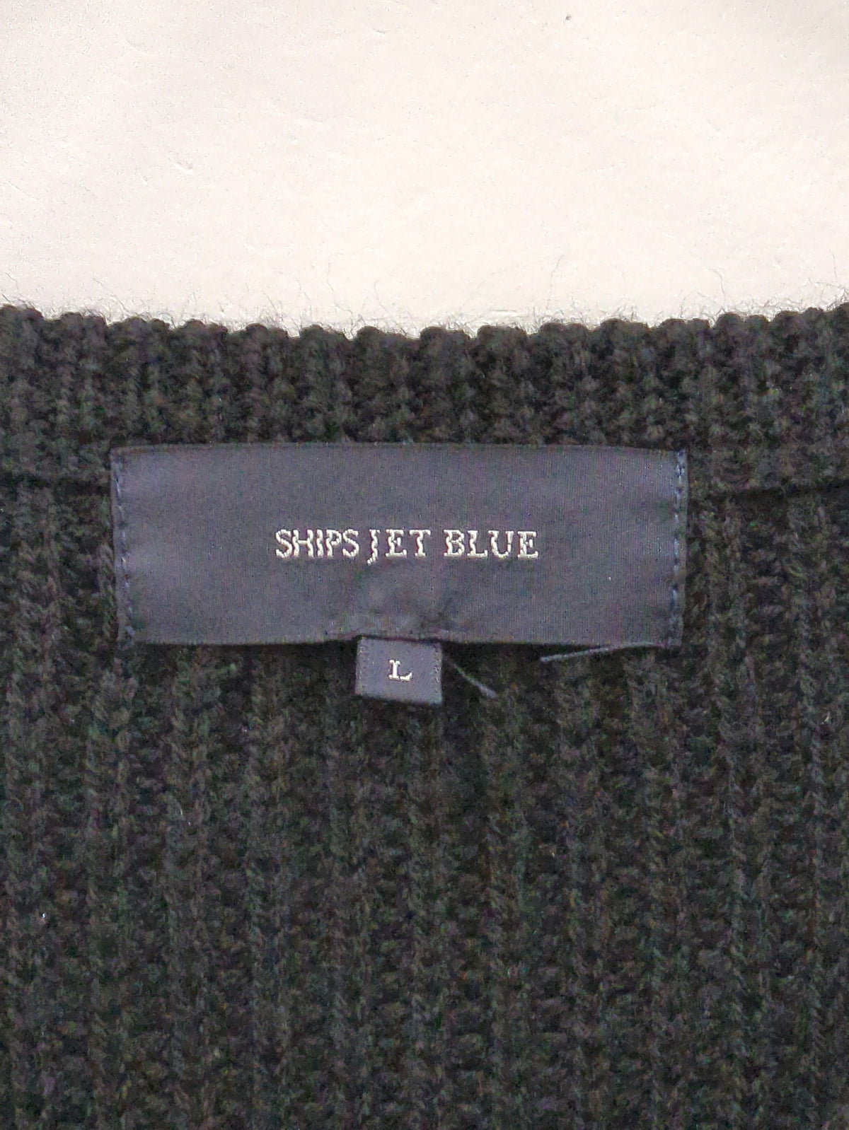 SHIPS JET BLUE: アゼ編み スリットニット