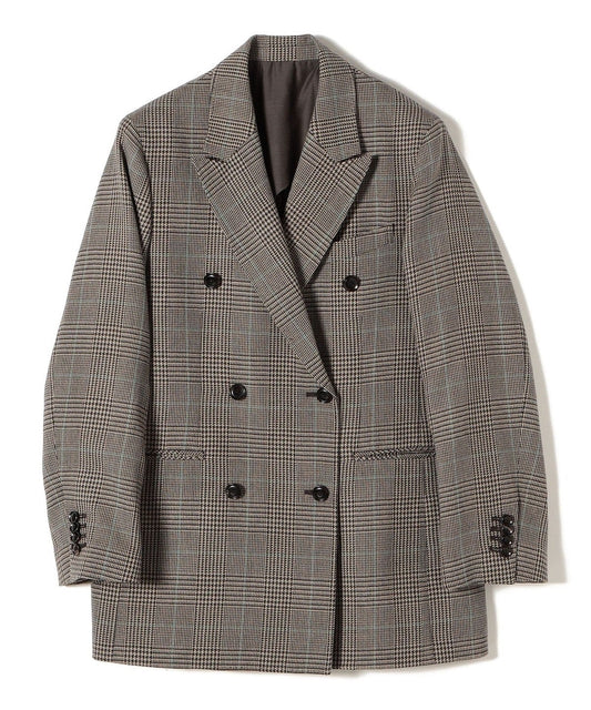Primary NavyLabel:ブラウンチェックダブルジャケット
