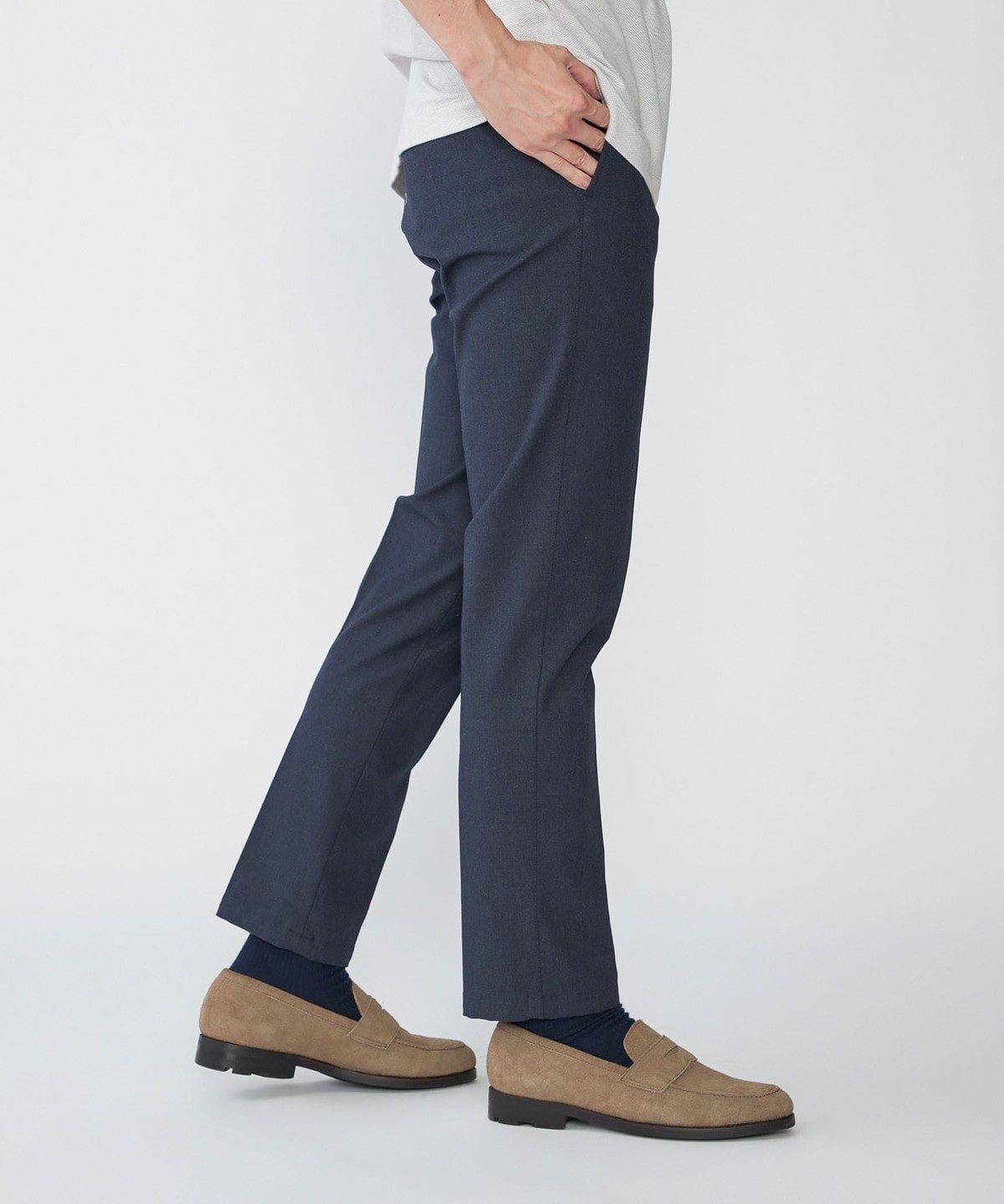SHIPS: ノープリーツ ツイル 4WAY ストレッチ パンツ