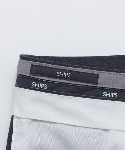 SHIPS: ノープリーツ ツイル 4WAY ストレッチ パンツ