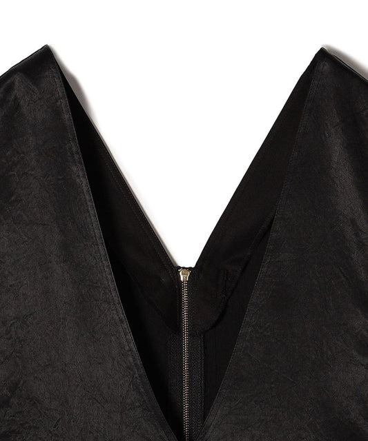 〈手洗い可能〉アセテート サテン ジャンパースカート