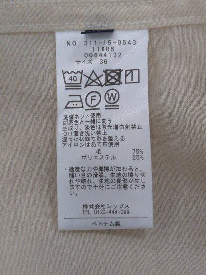 〈洗濯機可能〉ウォッシャブル ウール ボイル シャツ