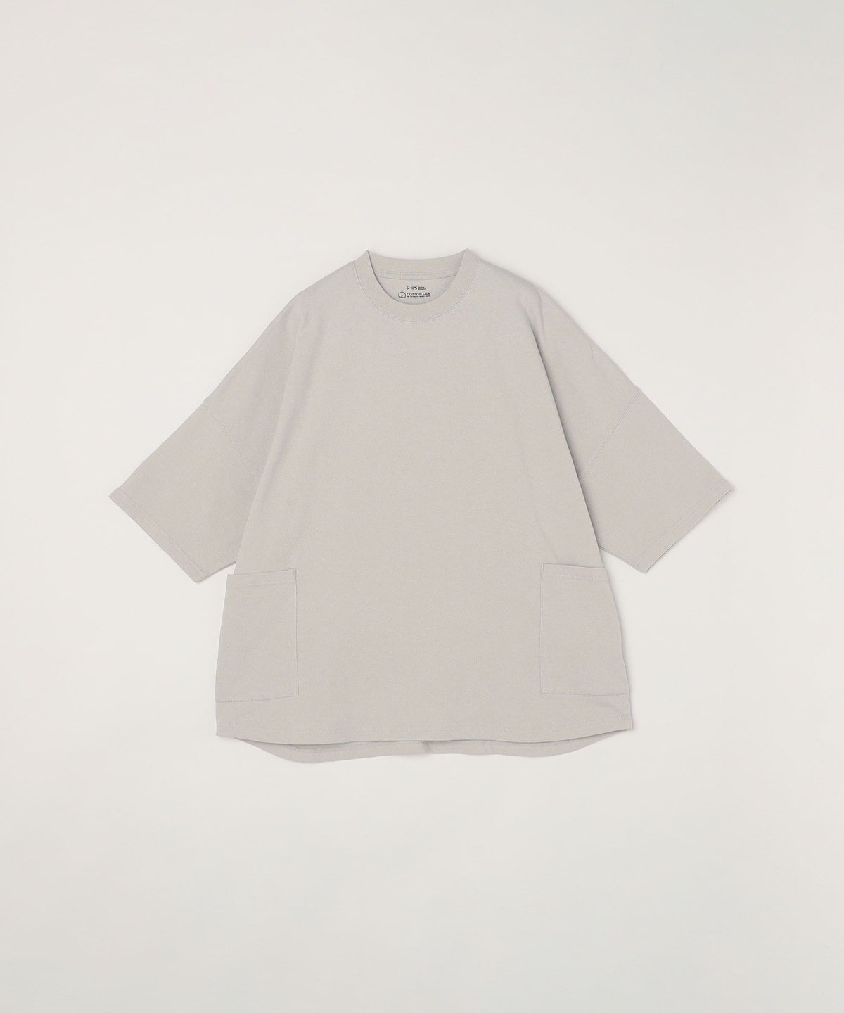 SHIPS any: COTTON USA ドルマン サイド ポケット Tシャツ 24SS